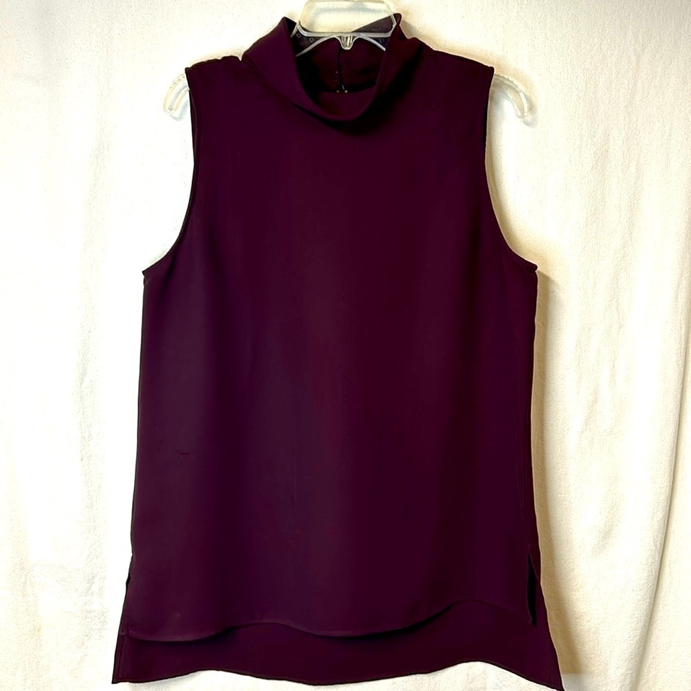 Ann Taylor Factory Plum Sleeveless Top
